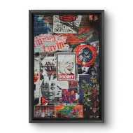 Quadro Decorativo Street Art - Quadros de colagens Quadro Decorativo Street Art - Quadros de colagens