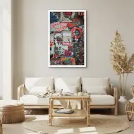 Quadro Decorativo Street Art - Quadros de colagens Quadro Decorativo Street Art - Quadros de colagens