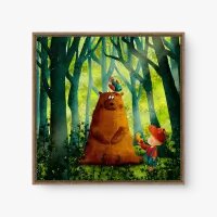 Quadro Decorativo Quer Brincar – Quadro Infantil Urso