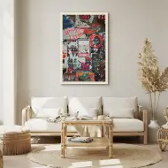 Quadro Decorativo Street Art - Quadros de colagens Quadro Decorativo Street Art - Quadros de colagens