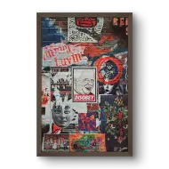 Quadro Decorativo Street Art - Quadros de colagens Quadro Decorativo Street Art - Quadros de colagens