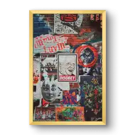 Quadro Decorativo Street Art - Quadros de colagens Quadro Decorativo Street Art - Quadros de colagens