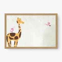 Quadro Decorativo Interações Animais - Tema infantil Quadro Decorativo Interações Animais - Tema infantil