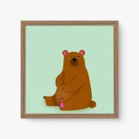 Quadro Decorativo Ursão - Tema infantil