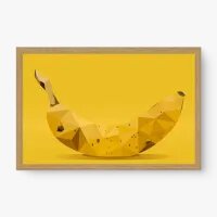 Quadro Decorativo Ba Na Na – Arte Geométrica Divertida