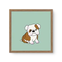 Quadro Decorativo Buldogue - Tema infantil Quadro Decorativo Buldogue - Tema infantil
