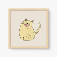 Quadro Decorativo Gatinho Cantor - Tema infantil Quadro Decorativo Gatinho Cantor - Tema infantil
