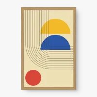 Quadro Decorativo Geométrico Dinâmico - Quadros com geometria