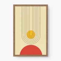 Quadro Decorativo Geométrico Delineado - Quadros com geometria