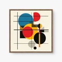 Quadro Decorativo Geométrico Abstrato - Quadros com geometria