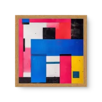 Quadro Decorativo Geométrico Retângulos - Quadros com geometria Quadro Decorativo Geométrico Retângulos - Quadros com geometria