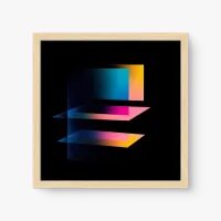 Quadro Decorativo Geométrico Retângulos Espelhados Quadro Decorativo Geométrico Retângulos Espelhados