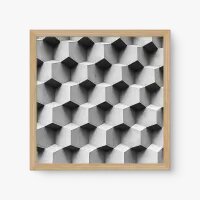 Quadro Decorativo Geométrico Hexágonos 3D Quadro Decorativo Geométrico Hexágonos 3D