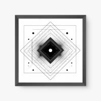 Quadro Decorativo Geométrico Simetria