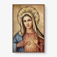 Quadro Decorativo Sagrado Coração de Maria I – Fé e Amor Divino