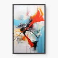Quadro Decorativo Abstrato Explosão de Tintas – Arte Moderna
