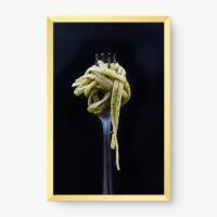 Quadro Decorativo Liguine ao Pesto - Quadros de alimentos Quadro Decorativo Liguine ao Pesto - Quadros de alimentos