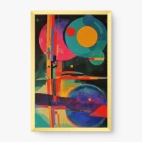 Quadro Decorativo Abstrato Cosmos Geométrico