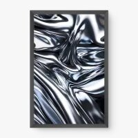 Quadro Decorativo Abstrato Metalizado