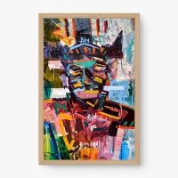 Quadro Decorativo Abstrato Caricata Pintura