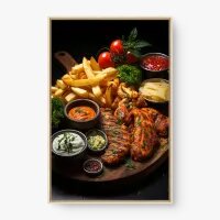 Quadro Decorativo Frango Grelhado – Arte Gastronômica