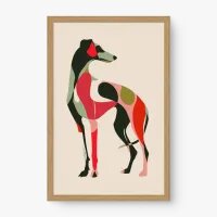 Quadro Decorativo Colorful Galgo - Quadros de animais Quadro Decorativo Colorful Galgo - Quadros de animais
