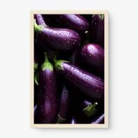 Quadro Decorativo Berinjelas – Arte Gourmet Vibrante