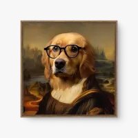 Quadro Decorativo Golden Lisa - Quadros de animais Quadro Decorativo Golden Lisa - Quadros de animais