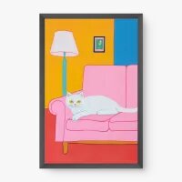 Quadro Decorativo Conforto Felino - Quadros de animais Quadro Decorativo Conforto Felino - Quadros de animais