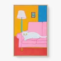 Quadro Decorativo Conforto Felino - Quadros de animais Quadro Decorativo Conforto Felino - Quadros de animais