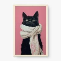 Quadro Decorativo Pretinho Estiloso - Quadros de animais Quadro Decorativo Pretinho Estiloso - Quadros de animais