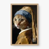 Quadro Decorativo Gata de Pérola - Quadros de animais Quadro Decorativo Gata de Pérola - Quadros de animais