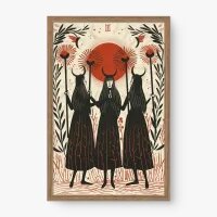 Quadro Decorativo Trio Satanista