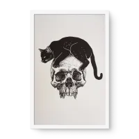 Quadro Decorativo Guardião Sombrio – Arte Dark Mística