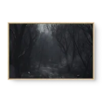 Quadro Decorativo Floresta Sombria - Quadros de caveiras Quadro Decorativo Floresta Sombria - Quadros de caveiras