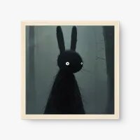 Quadro Decorativo Coelho Macabro - Quadros de caveiras Quadro Decorativo Coelho Macabro - Quadros de caveiras