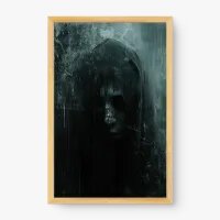 Quadro Decorativo Rosto nas Sombras