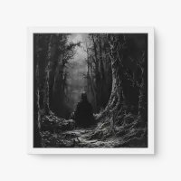 Quadro Decorativo Guardião das Sombras - Quadros de caveiras Quadro Decorativo Guardião das Sombras - Quadros de caveiras