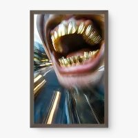 Quadro Decorativo Sorriso de Ouro - Quadros figurativos