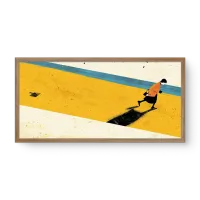 Quadro Decorativo Pela Areia – Arte Minimalista e Poética