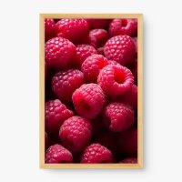 Quadro Decorativo Framboesas - Quadros de alimentos Quadro Decorativo Framboesas - Quadros de alimentos