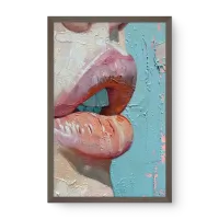 Quadro Decorativo Sedução Texturizada – Arte com Textura e Sensualidade