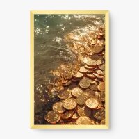 Quadro Decorativo Onda de Riqueza - Quadros figurativos Quadro Decorativo Onda de Riqueza - Quadros figurativos