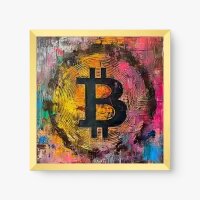 Quadro Decorativo Biticoin Colorful - Quadros figurativos Quadro Decorativo Biticoin Colorful - Quadros figurativos