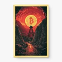 Quadro Decorativo Minerando Bitcoin - Quadros figurativos Quadro Decorativo Minerando Bitcoin - Quadros figurativos