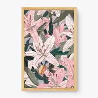Quadro Decorativo LÃrios Elegantes - Quadros de flores Quadro Decorativo LÃrios Elegantes - Quadros de flores