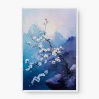 Quadro Decorativo Flores de Ameixa - Quadros de flores Quadro Decorativo Flores de Ameixa - Quadros de flores