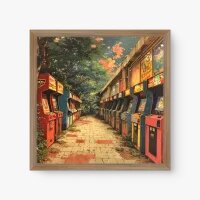 Quadro Decorativo Corredor Arcade