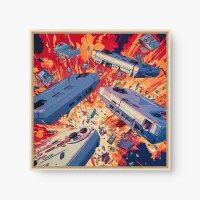 Quadro Decorativo Explosão Gamer Quadro Decorativo Explosão Gamer