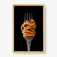 Quadro Decorativo Spaghetti ao Sugo - Quadros de alimentos